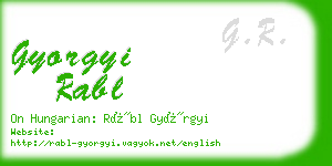 gyorgyi rabl business card